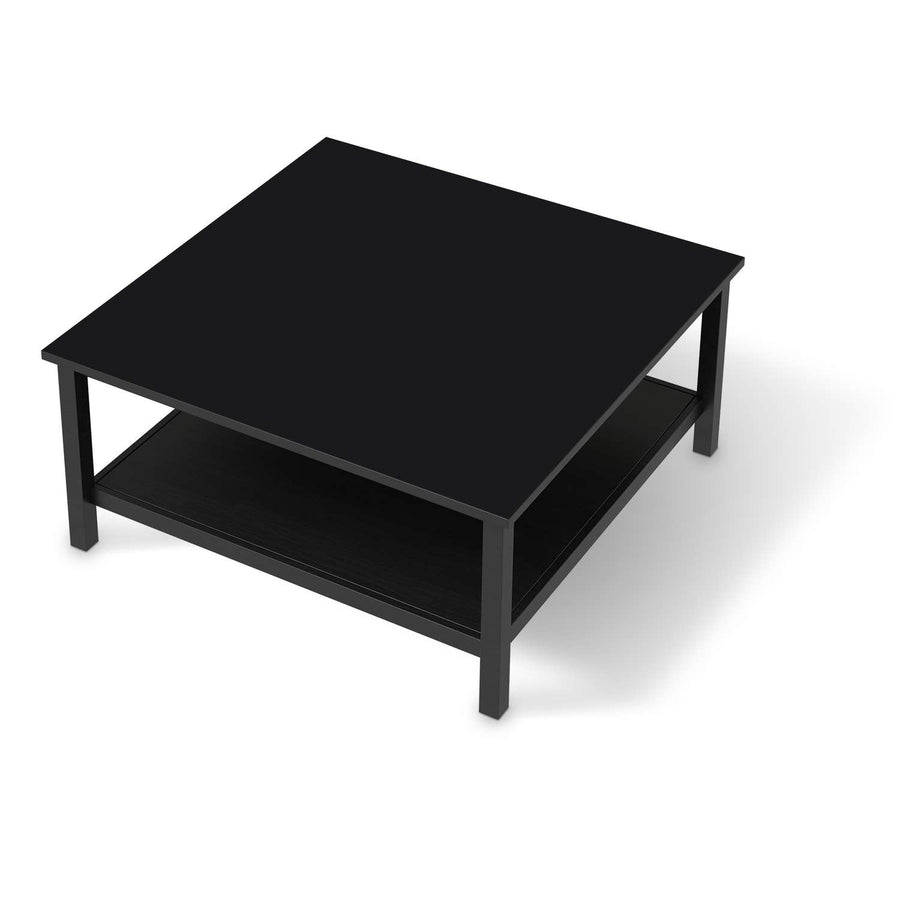 Klebefolie für Möbel Schwarz  - IKEA Hemnes Couchtisch 90x90 cm - schwarz