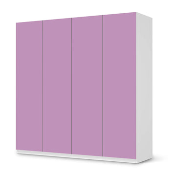 Klebefolie für Schränke Flieder Light - IKEA Pax Schrank 201 cm Höhe - 4 Türen - weiss
