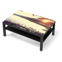 Klebefolie Seaside Dreams - IKEA Lack Tisch 118x78 cm - schwarz