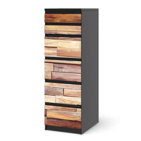 Klebefolie Artwood - IKEA Malm Kommode 6 Schubladen (schmal) - schwarz