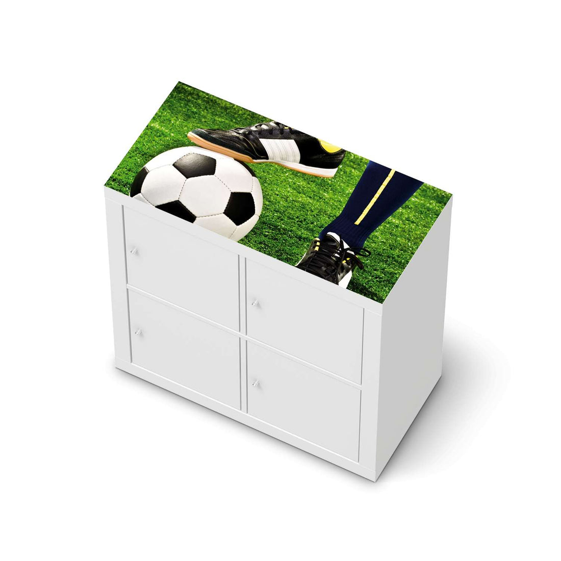 Möbelfolie Fussballstar - IKEA Expedit Regal [oben]  - weiss