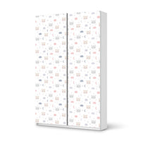 Möbelfolie IKEA Sweet Dreams - IKEA Pax Schrank 236 cm Höhe - Schiebetür 75 cm - weiss